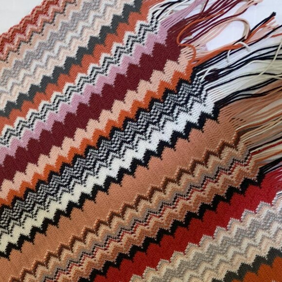 MISSONI men's multi-colored stripe scarf NWT - Picture 1 of 1